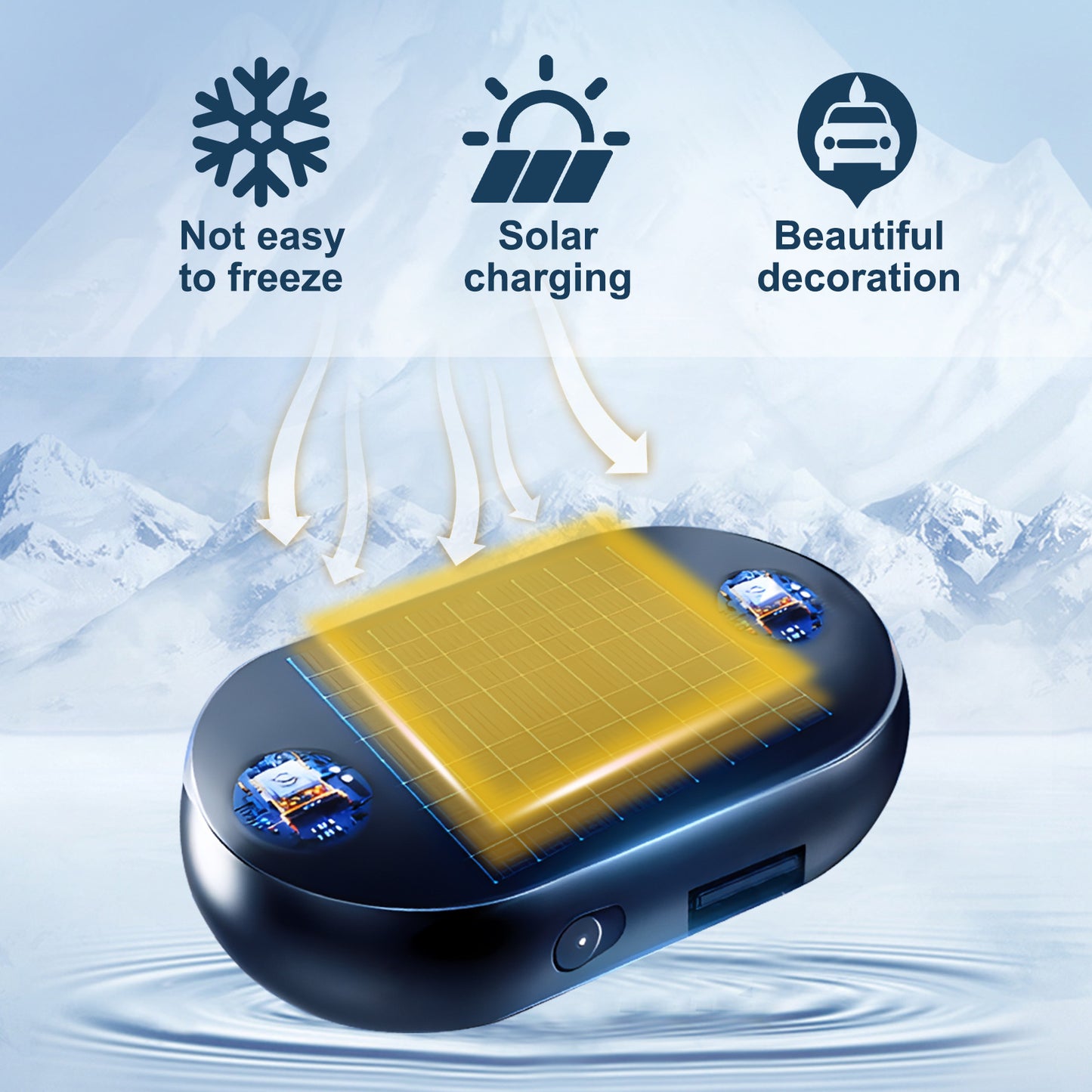 Auto Schnee- & Eis-Entferner – Schnell-Enteisungs-Tool für Windschutzscheibe & Spiegel (tragbar & frostbeständig)