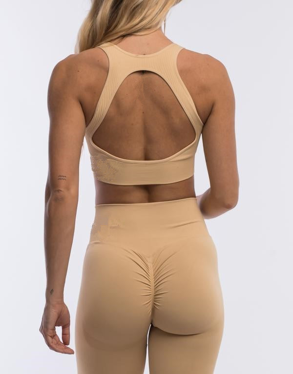 Seamless Fitness Set Damen | Figurformend BH & Hose | Yoga & Gym Outfit
